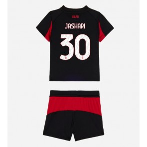 AC Milan Ardon Jashari #30 Replika Hemmatröja Barn 2025-26 Kortärmad (+ Korta byxor)